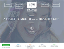 Tablet Screenshot of healththroughoralwellness.com